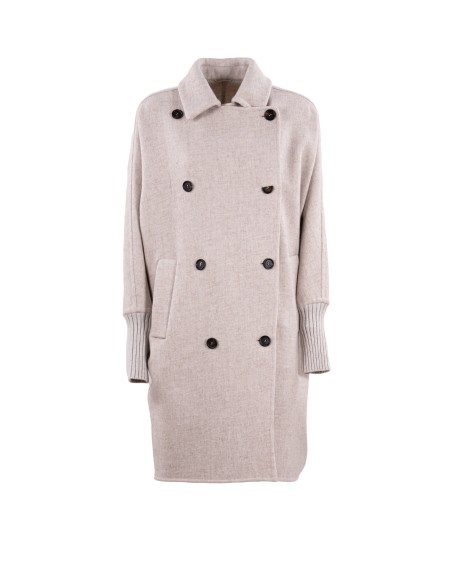 Shop BRUNELLO CUCINELLI Saldi Cappotto: Brunello Cucinelli cappotto lavorazione double in panno Cozy di cashmere con polsino in maglia e monile.
Chiusura con bottoni in corno.
Tasche basse
Polsini in maglia a costina.
Lavorazione speciale.
Decorazione in monile Nickel-free.
Composizione: 99% CASHMERE, 1% COTONE.
Made in Italy.. MD5589813-C9610